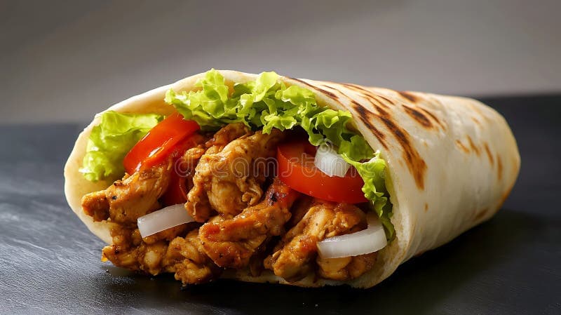 Chicken Shawarma Wrap Meal - Bar.B.Q