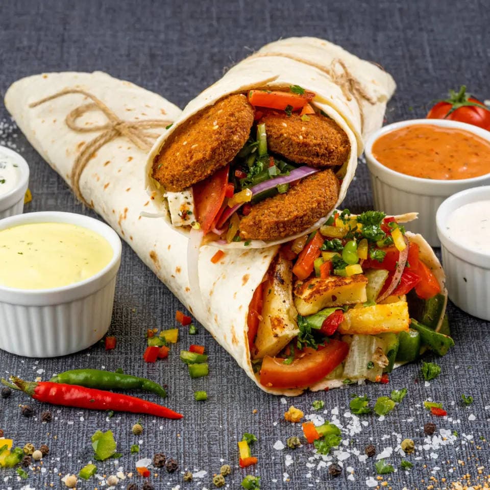 Royal Falafel Wrap - Veg Curries